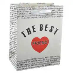 Alternative view of Punga cadou din hartie laminata 18x23CM - A legjobb barat/The best friend