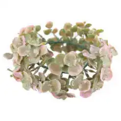 Coroana artificiala din flori de matase - Eucalipt, 20 CM