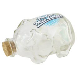 Pusculita din sticla "Pentru mici dorinte/Umple-l!" 13x8 CM