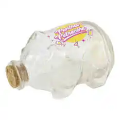 Pusculita din sticla "Pentru Petrecere/Umple-l!" 13x8 CM