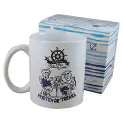 Cana ceramica 300 ml "Prieten de treaba", in cutie decorativa - Black Sea