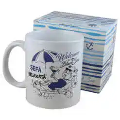 Cana ceramica 300 ml "Sefa relaxata" in cutie decorativa - Black Sea