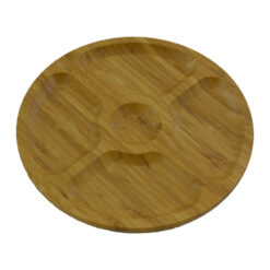 Platou pentru servire cu 5 compartimente din bambus 20 CM