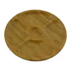 Platou pentru servire cu 5 compartimente din bambus 20 CM