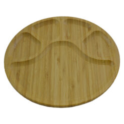 Platou bambus pentru servire cu 5 compartimente 25 CM