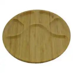 Platou bambus pentru servire cu 5 compartimente 25 CM