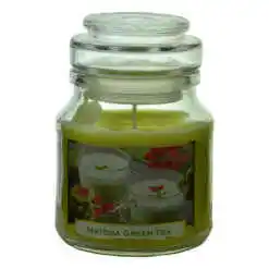 Lumanare parfumata in borcan cu capac cu aroma de Matcha Green Tea si Citrus Green Tea - Design Green Tea