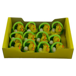 Set 12 decoratiuni pentru Pasti - Design cu gaina si oua in cos