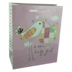 Punga cadou din hartie 26x32 CM, A new baby girl!