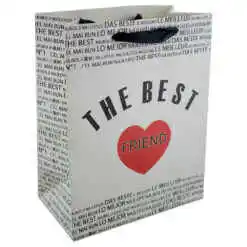 Alternative view of Punga cadou din hartie laminata 18x23 CM, A legjobb Barat/The Best Friend