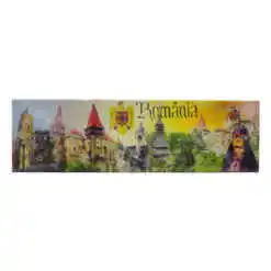 Magnet frigider din plastic Romania 17x5 CM, Modele variate