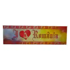 Alternative view of Magnet frigider din plastic Romania 17x5 CM, Modele variate