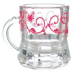 Pahar realizat din sticla pentru lichior/snaps - Design Erdely