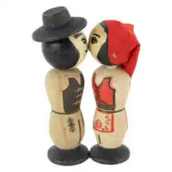 Alternative view of Figurine cu magnet, Pupaciosi, lemn pictat, Port Secuiesc 12 CM