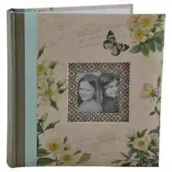 Alternative view of Album pentru fotografii - Design cu fluturi si flori - 2 culori