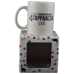 Cana Boss din ceramica 300 ml "Az en terapeutamnak 4 tappancsa van", in cutie decorativa