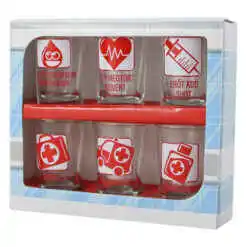 Set 6 pahare shot din sticla Elsosegely 35 ml