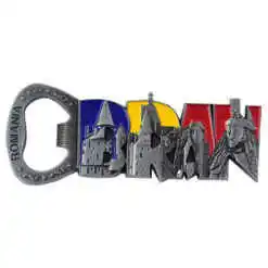 Desfacator sticle din metal cu magnet Bran/Romania 10 CM