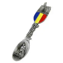 Alternative view of Magnet de frigider metalic Lingurita 12x2 cm, Romania/Vlad Tepes