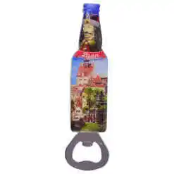 Magnet de frigider cu desfacator sticle, din rasina 4x15 CM - Castelul Bran