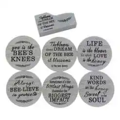 Set 6 suporturi cu carcasa pentru pahare - Design cu mesaj