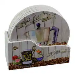 Alternative view of Set 6 suporturi pahare - Coffee 10 CM