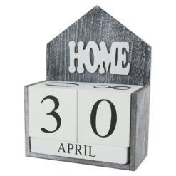 Calendar perpetuu din lemn Casuta 13.5x18 CM