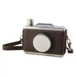 Plosca in forma de aparat foto 325 ml, din metal