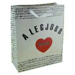 Punga cadou din hartie 26x32 CM, A legjobb Papa/The best Grandpa