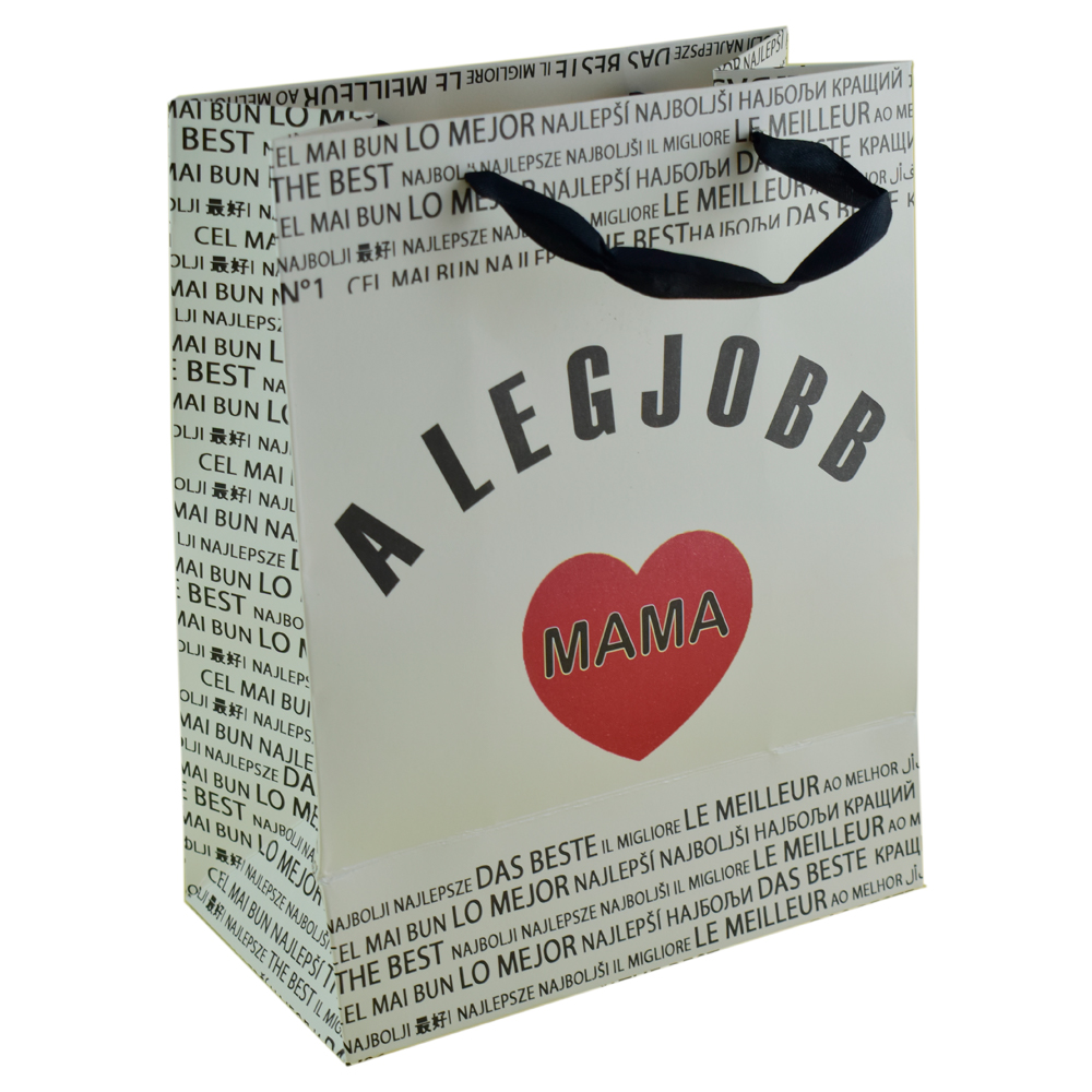 Punga cadou din hartie 18x23 CM, A legjobb Mama/The best Grandma