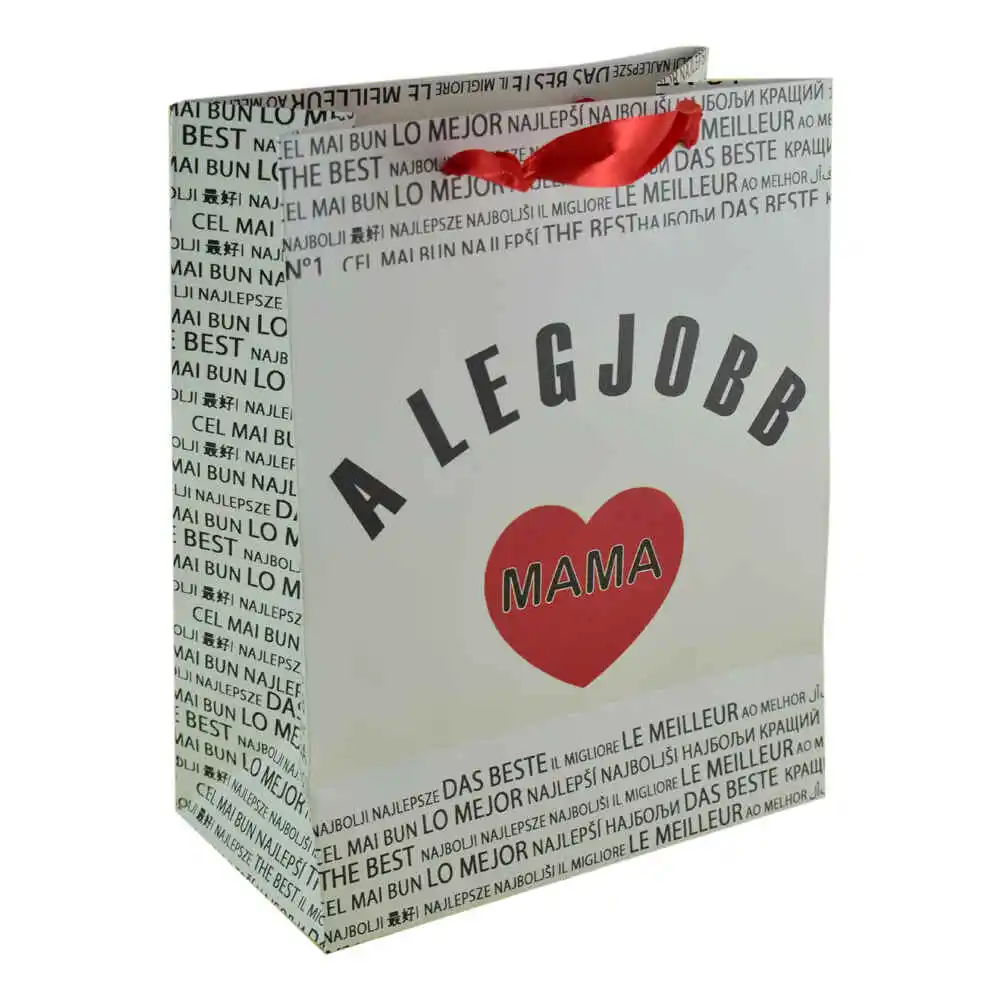 Punga cadou din hartie 18x23 CM, A legjobb Mama/The best Grandma - imagine 5