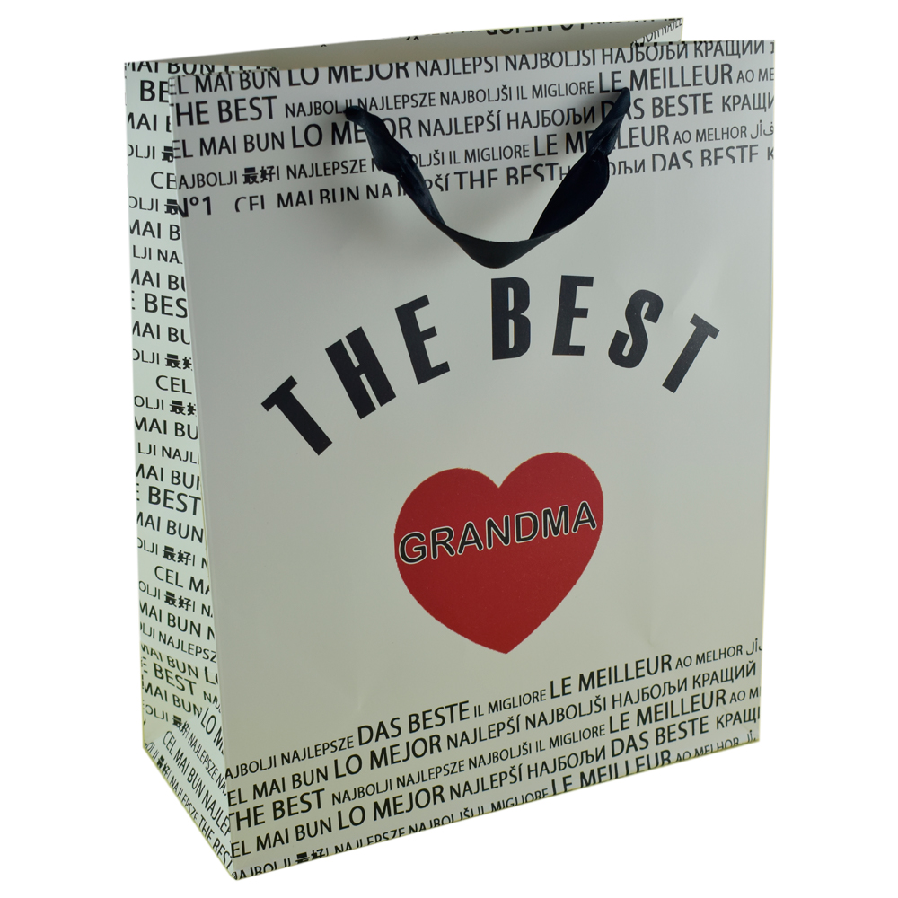Punga cadou din hartie 26x32 CM, A legjobb Mama/The best Grandma - imagine 4