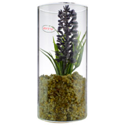 Floare artificiala Lavanda in recipient de sticla 5x11 CM
