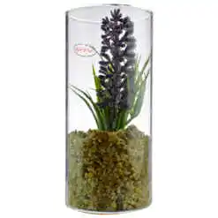 Floare artificiala Lavanda in recipient de sticla 5x11 CM
