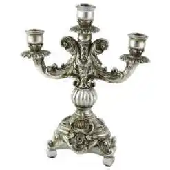 Sfesnic din rasina Elegant 24x27 CM - Antic Silver