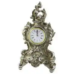 Ceas de masa din rasina Elegant 14x28 - Antic Silver