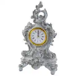 Ceas de masa din rasina Elegant 14x28 - Antic White