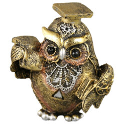 Figurina bufnita cu toca 7 CM, rasina