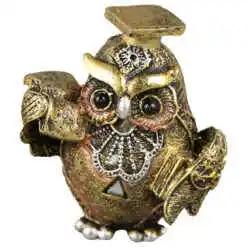 Figurina bufnita cu toca 7 CM, rasina