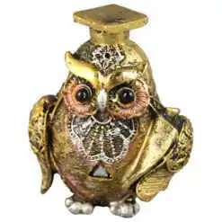 Alternative view of Figurina bufnita cu toca 7 CM, rasina