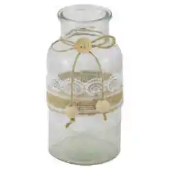 Vaza din sticla cu dantela 8x16 CM