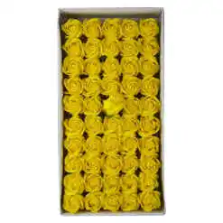 Trandafiri de sapun, 5 CM, 50 de bucata/cutie - Galben auriu