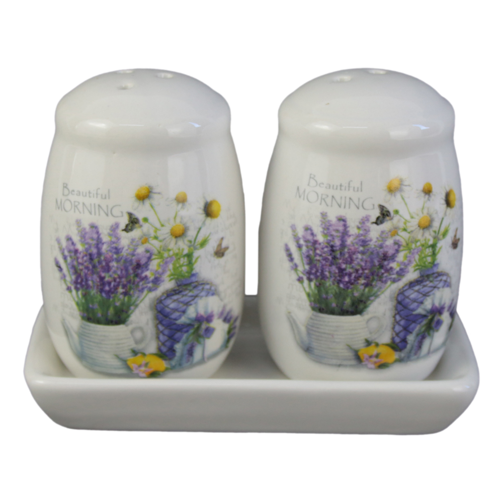 Set solnita si pipernita din ceramica Beautiful Morning 11x9 CM