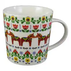 Cana portelan 480 ml Etno Horses