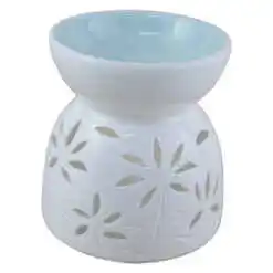 Candela aromaterapie din ceramica cu flori 10 CM