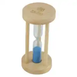 Clepsidra din lemn cu nisip colorat, 15 minute - 14 CM