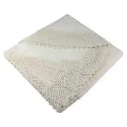 Fata de masa traditionala din bumbac, ovala, 300x160 CM, Crem