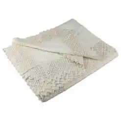 Fata de masa traditionala din bumbac, dreptunghiulara, 260x160 CM, Crem