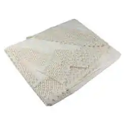 Fata de masa traditionala din bumbac, ovala, 260x160 CM, Crem