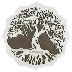 Suport oale traforaj din lemn Copacul Vietii 20 CM